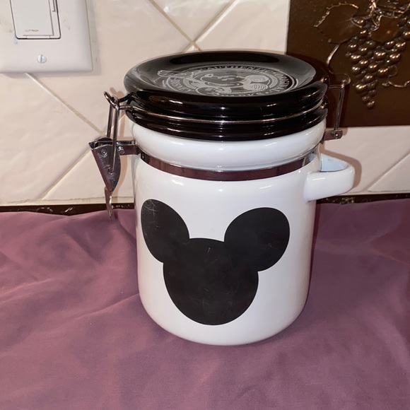 Disney Kitchen Vintage Mickey Mouse Ceramic Canister Jar Poshmark